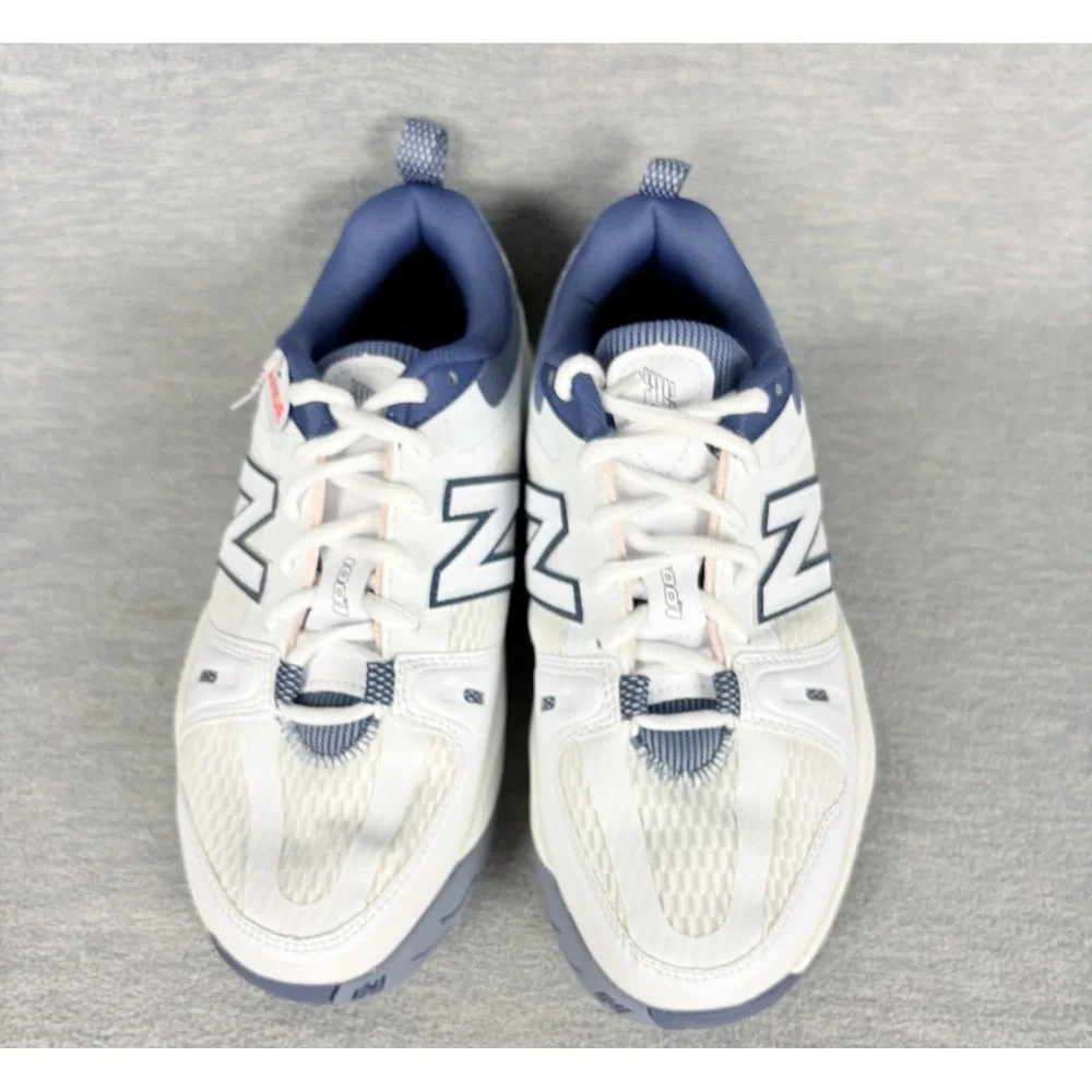 New Balance Fresh Foam X 1007 Tennis Sneakers Womens 7 W White Blue Pickleball